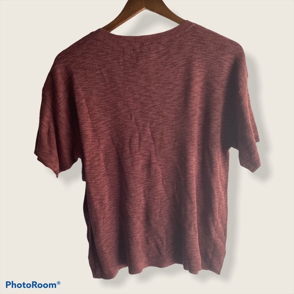 Daily/Ritual Burgundy Short Sleeve Tee Size Large - Picture 7 of 13